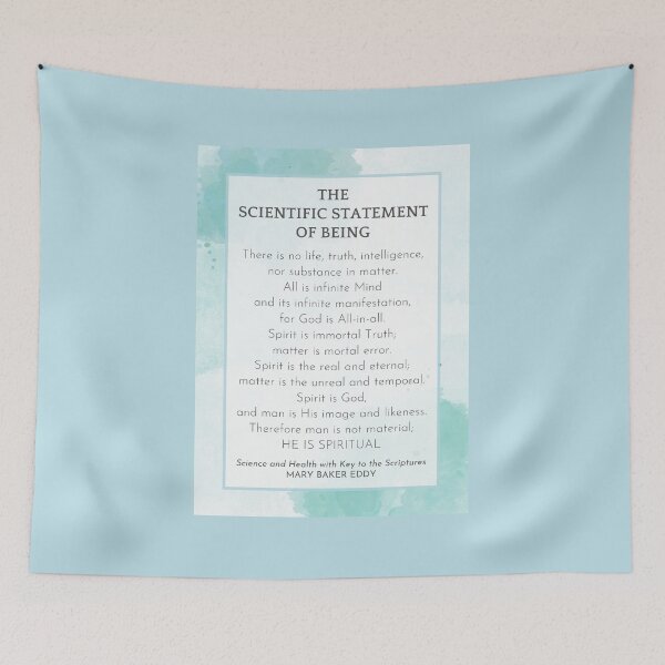 Item preview, The Scientific Statement of Being by Mary Baker Eddy - TEAL designed and sold by Margaret Perry Designs.