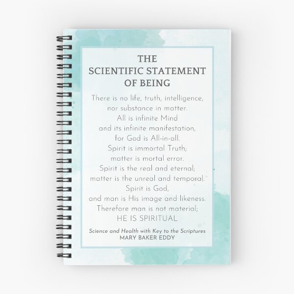 Item preview, The Scientific Statement of Being by Mary Baker Eddy - TEAL designed and sold by Margaret Perry Designs.