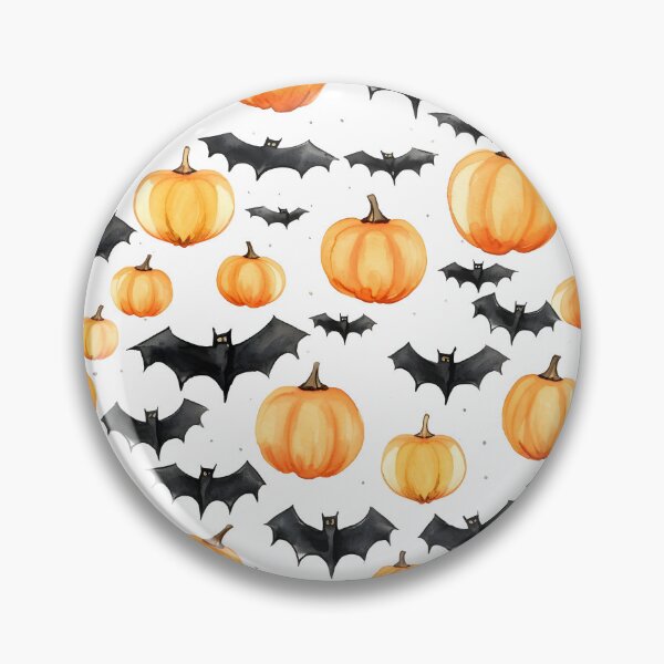 Item preview, Haunted Halloween Pumpkin & Bats Pattern - Nighttime Enchantment designed and sold by Moo7shop.