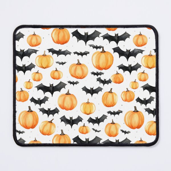 Item preview, Haunted Halloween Pumpkin & Bats Pattern - Nighttime Enchantment designed and sold by Moo7shop.