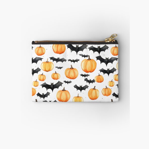 Item preview, Haunted Halloween Pumpkin & Bats Pattern - Nighttime Enchantment designed and sold by Moo7shop.