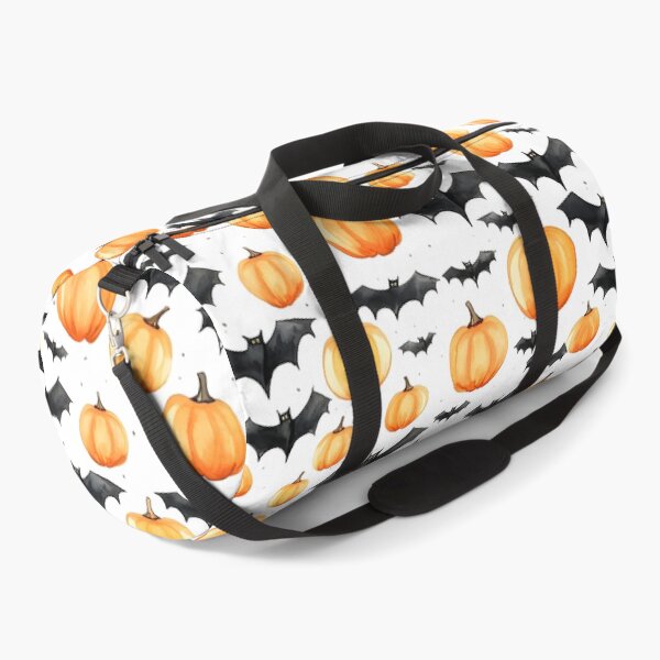Item preview, Haunted Halloween Pumpkin & Bats Pattern - Nighttime Enchantment designed and sold by Moo7shop.