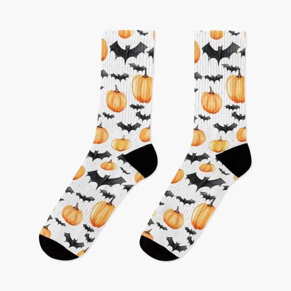 Item preview, Haunted Halloween Pumpkin & Bats Pattern - Nighttime Enchantment designed and sold by Moo7shop.