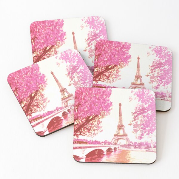 Item preview, The Eiffel Tower, Paris, Cherry-blossom, Travel Poster - France's Structural Masterpiece Known as The Symbol of Love designed and sold by studioSharonKay.