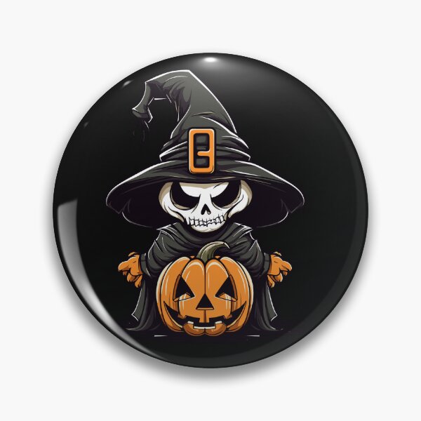 Item preview,  Skeleton Witch Enchants Pumpkin Ritual designed and sold by Creation Artful.