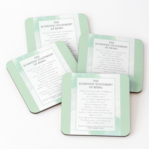 Item preview, The Scientific Statement of Being by Mary Baker Eddy - GREEN designed and sold by Margaret Perry Designs.