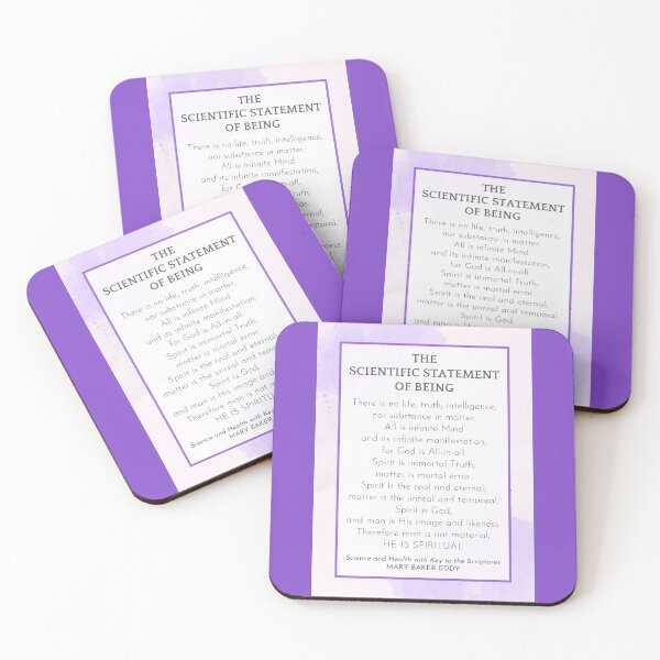 Item preview, The Scientific Statement of Being by Mary Baker Eddy - PURPLE designed and sold by Margaret Perry Designs.