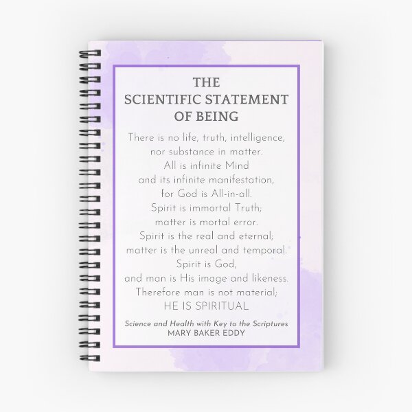 Item preview, The Scientific Statement of Being by Mary Baker Eddy - PURPLE designed and sold by Margaret Perry Designs.