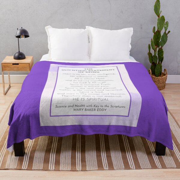 Item preview, The Scientific Statement of Being by Mary Baker Eddy - PURPLE designed and sold by Margaret Perry Designs.