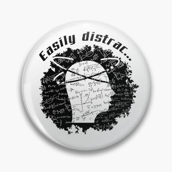 Item preview, Easily Distracted by Math designed and sold by Laugh-Lines.