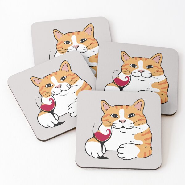 Aperçu de l'œuvre Le chat aime le vin créée et vendue par AMERICANCHEEZ.