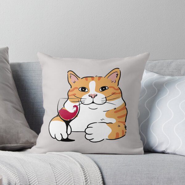 Aperçu de l'œuvre Le chat aime le vin créée et vendue par AMERICANCHEEZ.