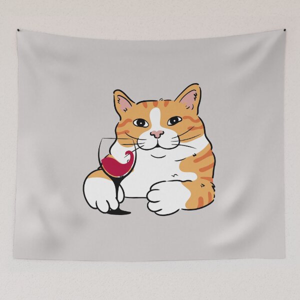 Item preview, Cat Likes Wine designed and sold by AMERICANCHEEZ.