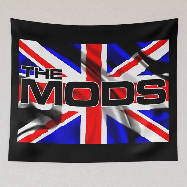Item preview, The Mods - Union Jack Black V2 designed and sold by RetrospectUK.