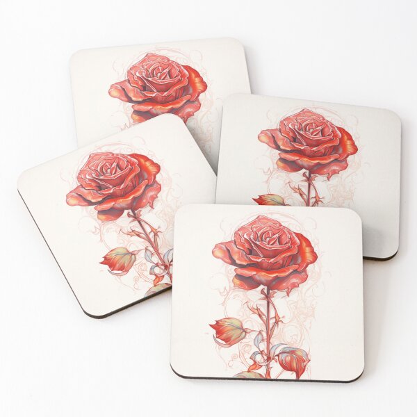 Item preview, Red Rose Drawing designed and sold by Sketch-Shack.
