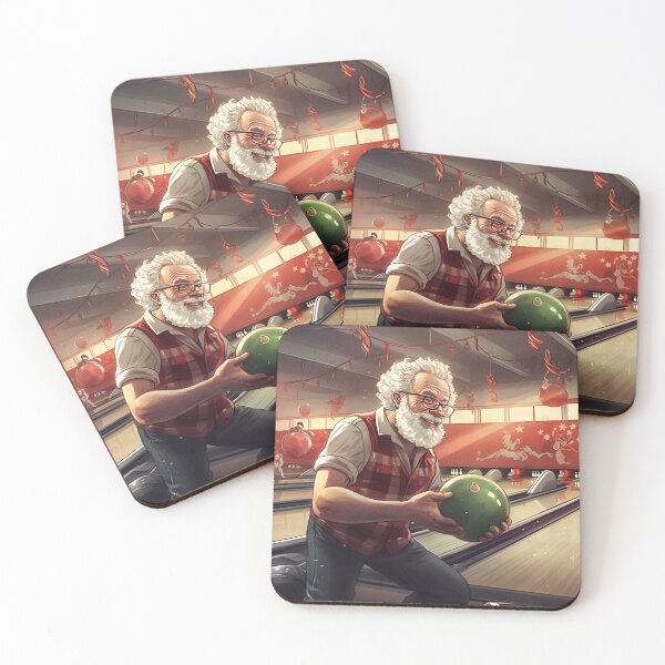 Item preview, Santa Bowling 01 designed and sold by MySportsArt.