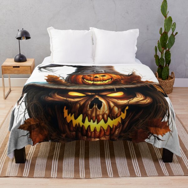 Item preview, Spooky Halloween Scarecrow Art - Hauntingly Unique Decor designed and sold by CranberryLake.