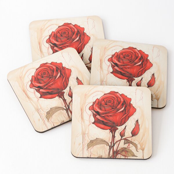 Item preview, Red Rose Drawing designed and sold by Sketch-Shack.