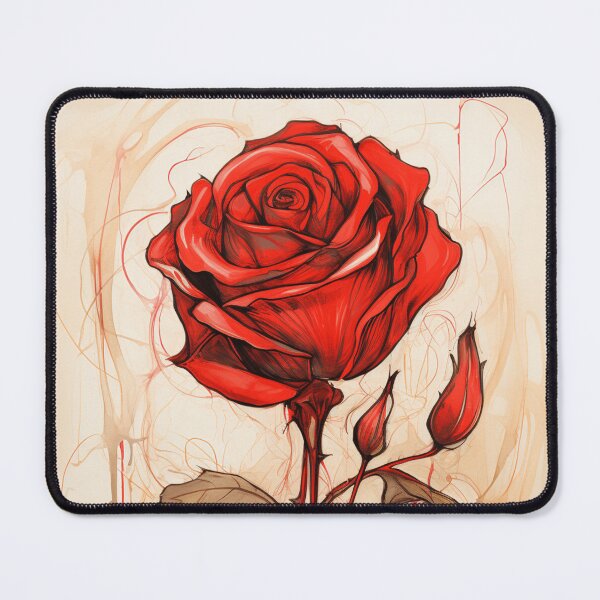 Item preview, Red Rose Drawing designed and sold by Sketch-Shack.