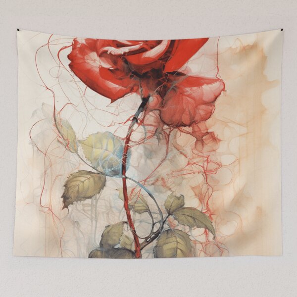 Item preview, Red Rose Drawing designed and sold by Sketch-Shack.