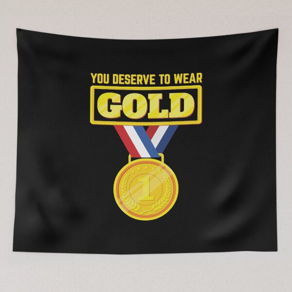 Item preview, You Deserve to Wear Gold - Winter Sports Shirt designed and sold by themelonink.
