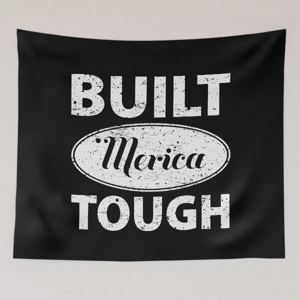 Item preview, Built 'Merica Tough  designed and sold by BUBLTEES.