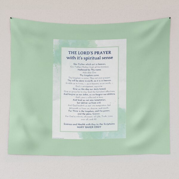 Item preview, The Lord's Prayer with its spiritual interpretation by Mary Baker Eddy - GREEN designed and sold by Margaret Perry Designs.