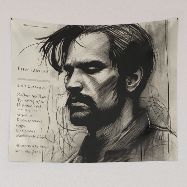 Item preview, Rough Charcoal Sketch of a Man Description designed and sold by Sketch-Shack.