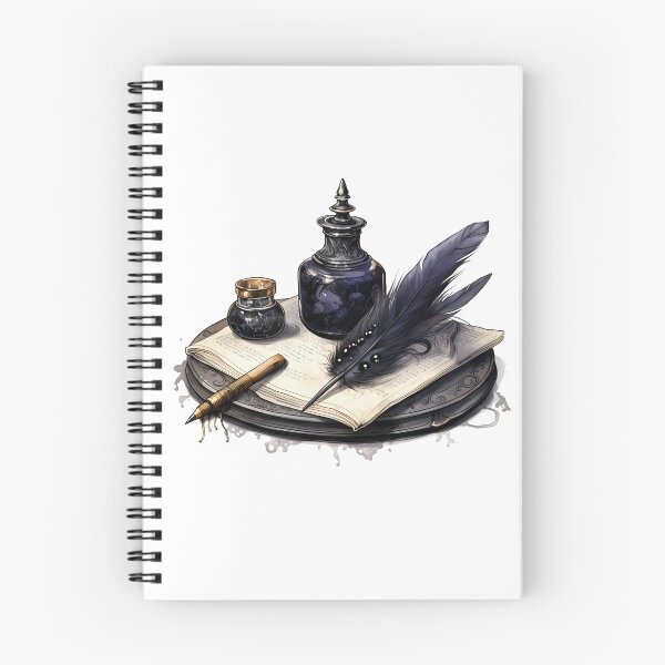 Item preview, Gothic Inkpot and Quill designed and sold by SchorlCraft.
