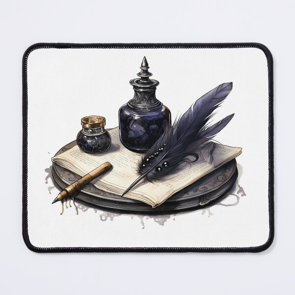 Item preview, Gothic Inkpot and Quill designed and sold by SchorlCraft.