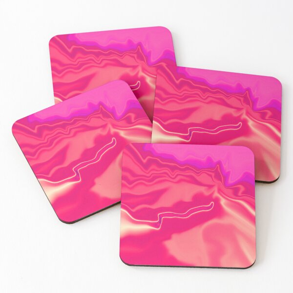 Item preview, Swirly Pink Abstract Liquid Colors Flow Swirling Paint Satin Look 4 of 4 designed and sold by Beachy.