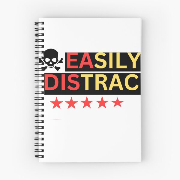 Item preview, EASILY DISTRAC CLASSIC WHITE T SHIRT designed and sold by sangram9337.
