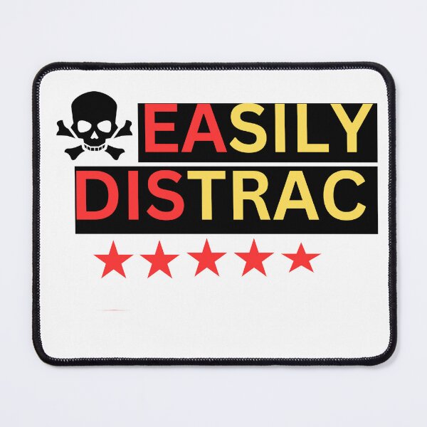 Item preview, EASILY DISTRAC CLASSIC WHITE T SHIRT designed and sold by sangram9337.
