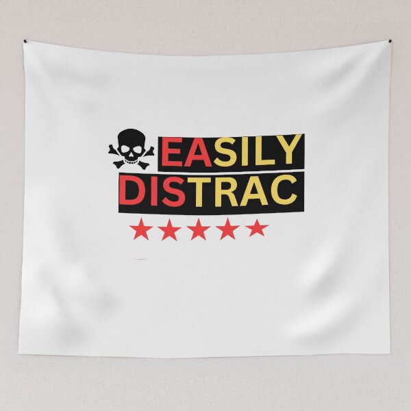 Item preview, EASILY DISTRAC CLASSIC WHITE T SHIRT designed and sold by sangram9337.