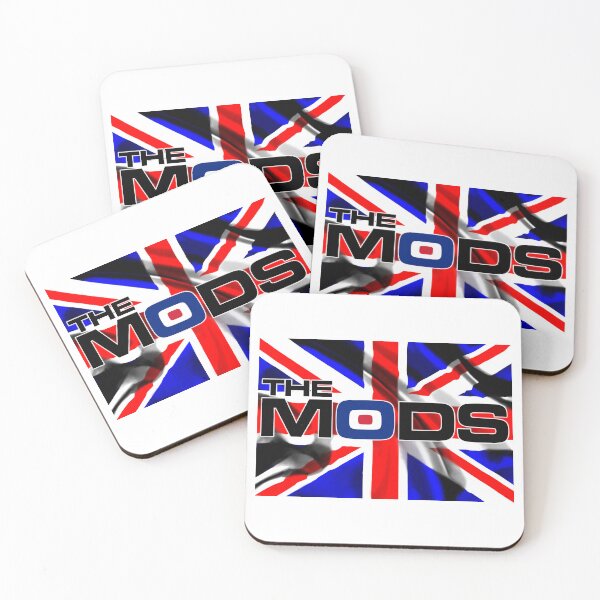 Item preview, The Mods Symbol - Union Jack White V1 designed and sold by RetrospectUK.