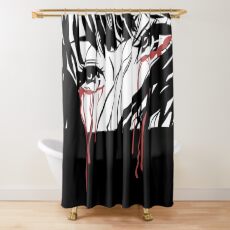 Crying Girl Shower Curtain