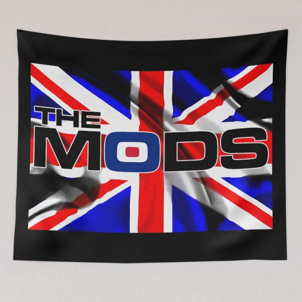 Item preview, El símbolo Mods - Union Jack Black V2 designed and sold by RetrospectUK.