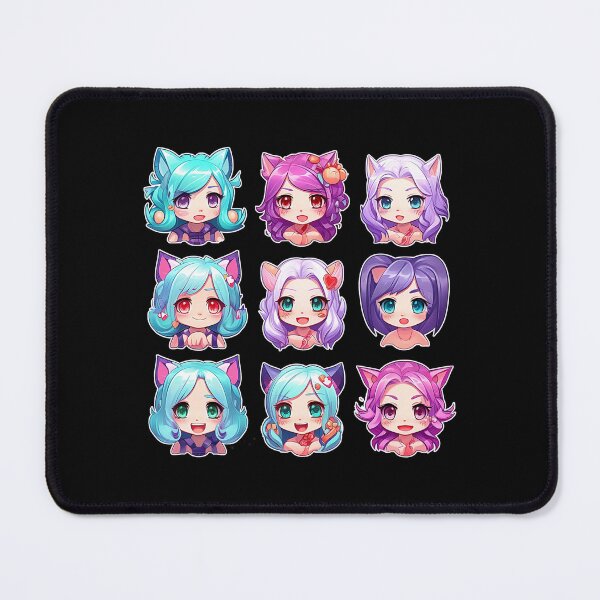 Item preview, Colorful Anime Doll Heads designed and sold by NUGRAFIKA.