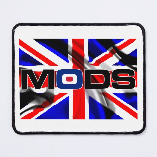 Item preview, Mods Symbol - Union Jack White V1 designed and sold by RetrospectUK.