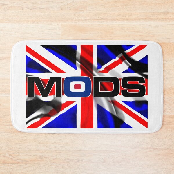 Item preview, Mods Symbol - Union Jack White V1 designed and sold by RetrospectUK.