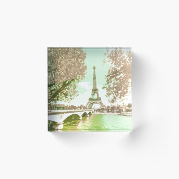 Item preview, The Eiffel Tower, Paris, Mocha Pink, Travel Poster - France's Structural Masterpiece Known as The Symbol of Love designed and sold by studioSharonKay.