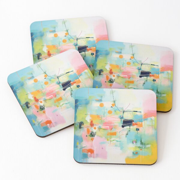 Item preview, abstraction in pastels designed and sold by Quijote-.