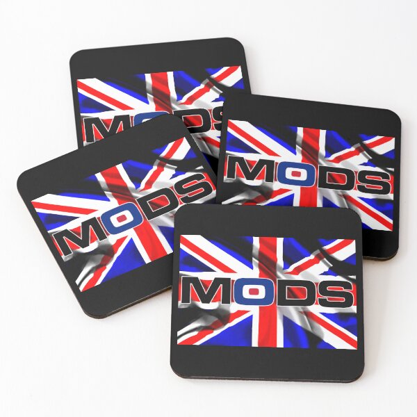 Item preview, Mods Symbol - Union Jack Black V2 designed and sold by RetrospectUK.