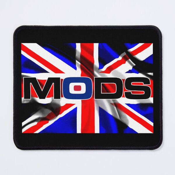 Item preview, Mods Symbol - Union Jack Black V2 designed and sold by RetrospectUK.
