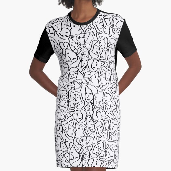 Item preview, Call Me By Your Name Elios Shirt Faces in Black Outlines on White CMBYN designed and sold by podartist.