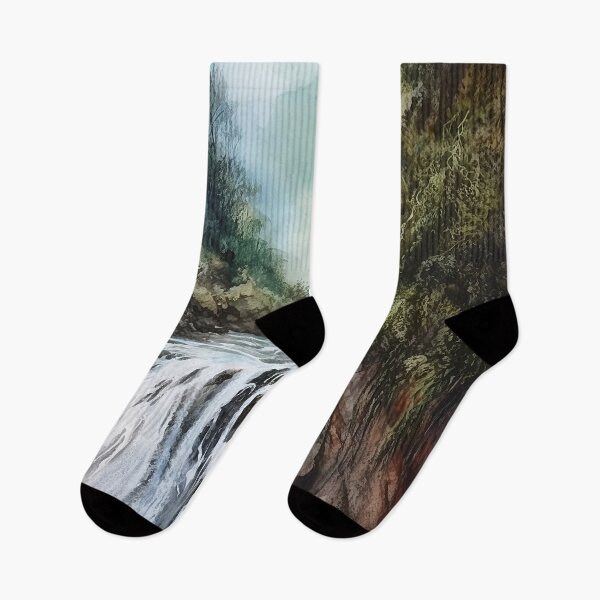 Item preview,  Waterfall in the beautiful woods at sunset 10 designed and sold by Art by Lilia.