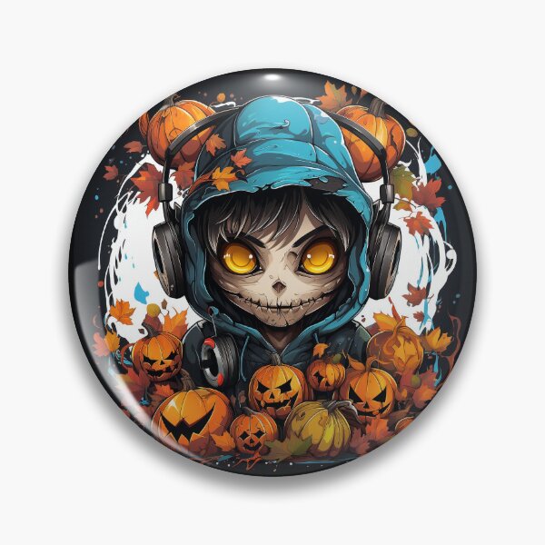 Item preview, Halloween Skull  and Pumpkin Sublimation Design designed and sold by BabydellArt.