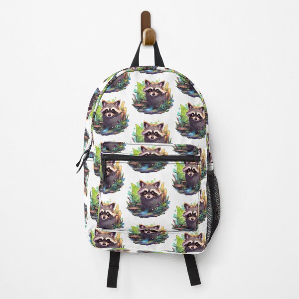 Item preview, Raccoon In An Exotic Land Design by Zeesdesign on Redbubblepng designed and sold by ZEESDESIGN.