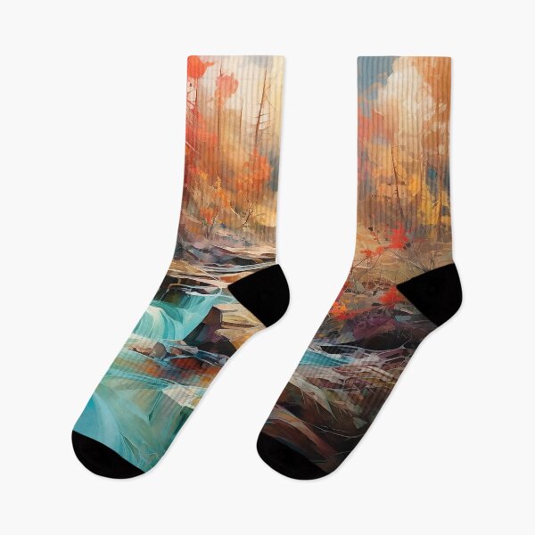 Item preview, Waterfall in the beautiful woods at sunset 11 designed and sold by Art by Lilia.