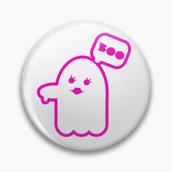 Item preview, Trendy Outlined Boo: Cute Halloween Ghost of Disapproval designed and sold by EmeraldeaArt.